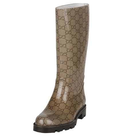 buy gucci rain boots|gucci print thigh high boots.